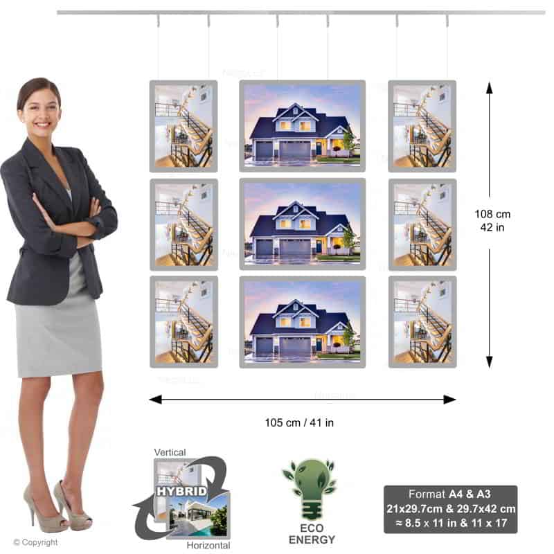 Bright Window Frame - NegoLuz New Zealand Panneau Led Vitrine 3c 3a4 3a3