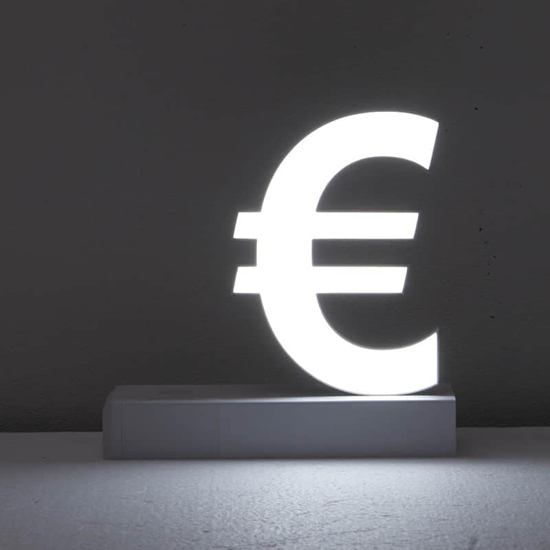Illuminated Letter Euro