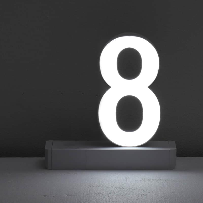 Illuminated Number 8