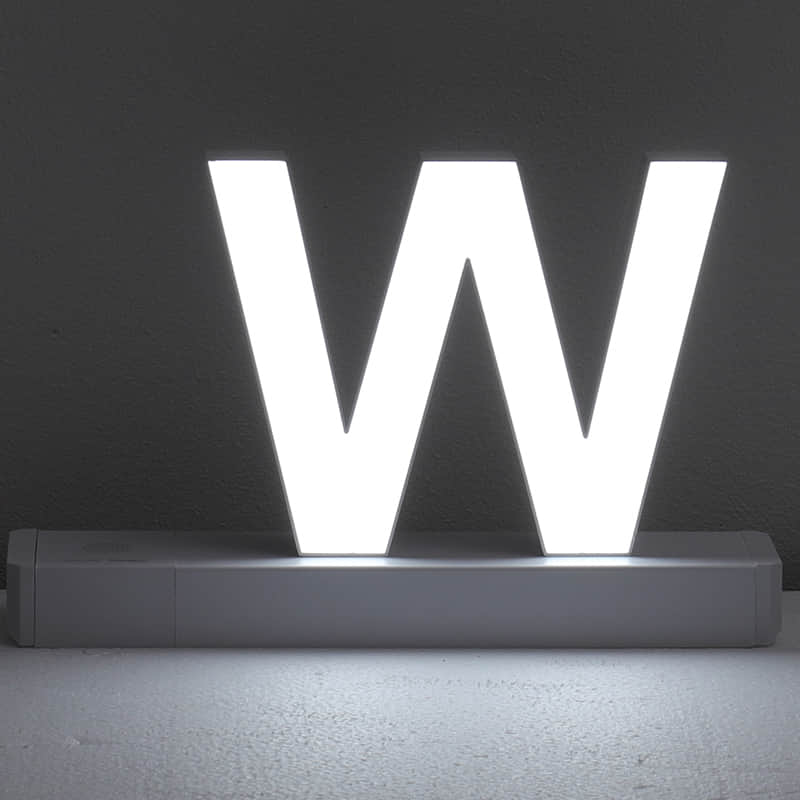 Lighted Letters W